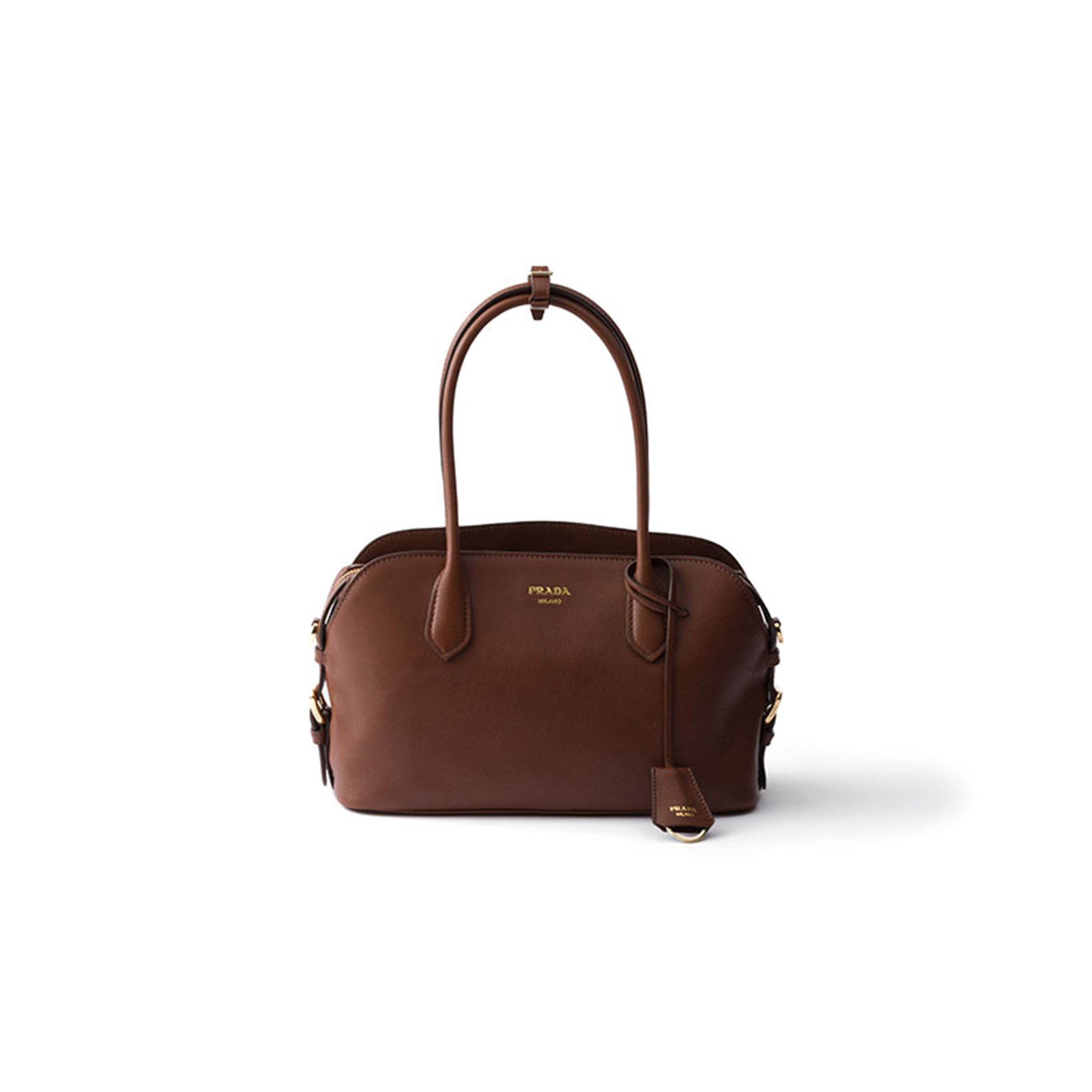 Pra*a medium leather tote bag 1bg609 (30*19*12cm)